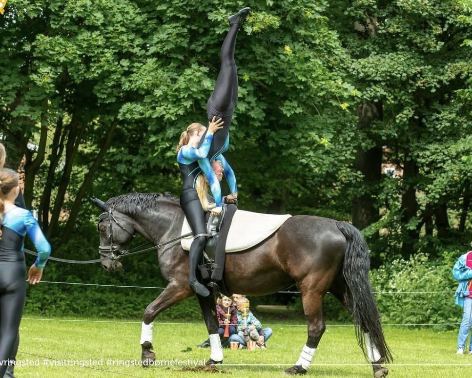 Emeric, Emma og Nikoline. Opvisning på Ringsted Børnefestival 2024
